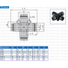 PE Фиттинг пневматический AirTac (tube-tube type)