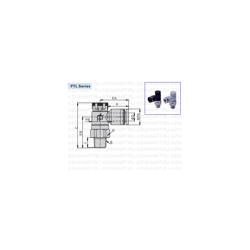 PTL Фиттинг пневматический AirTac