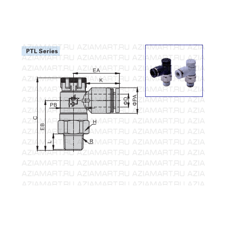 PTL Фиттинг пневматический AirTac