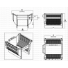 CW-PFA-8-200 кассета фторопластовая для обработки полупроводниковых пластин 8 дюймов (200 мм) в реактивах