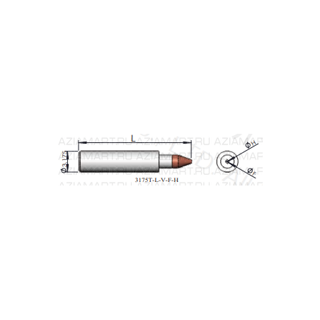 3175T-L-V-F-H Инструмент для монтажа кристаллов (Collet/Pick Up Tool)