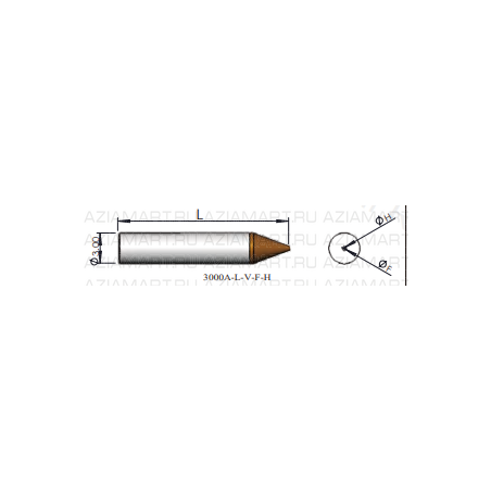 3000A-L-V-F-H Инструмент для монтажа кристаллов (Collet/Pick Up Tool)