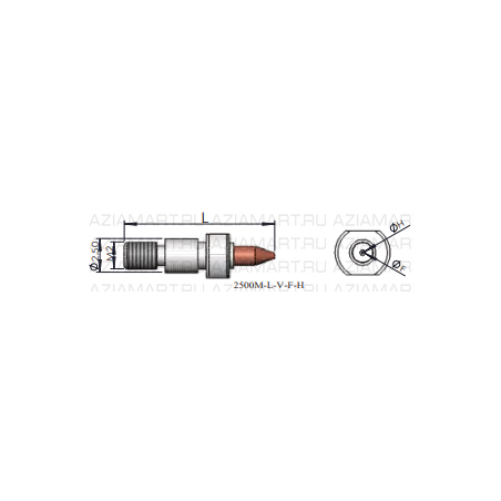 2500M-L-V-F-H Инструмент для монтажа кристаллов (Collet/Pick Up Tool)