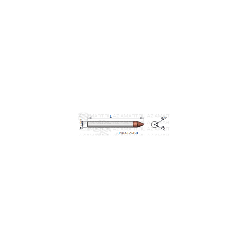 1587A-L-V-F-H Инструмент для монтажа кристаллов (Collet/Pick Up Tool)