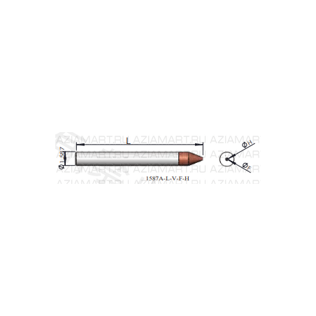 1587A-L-V-F-H Инструмент для монтажа кристаллов (Collet/Pick Up Tool)